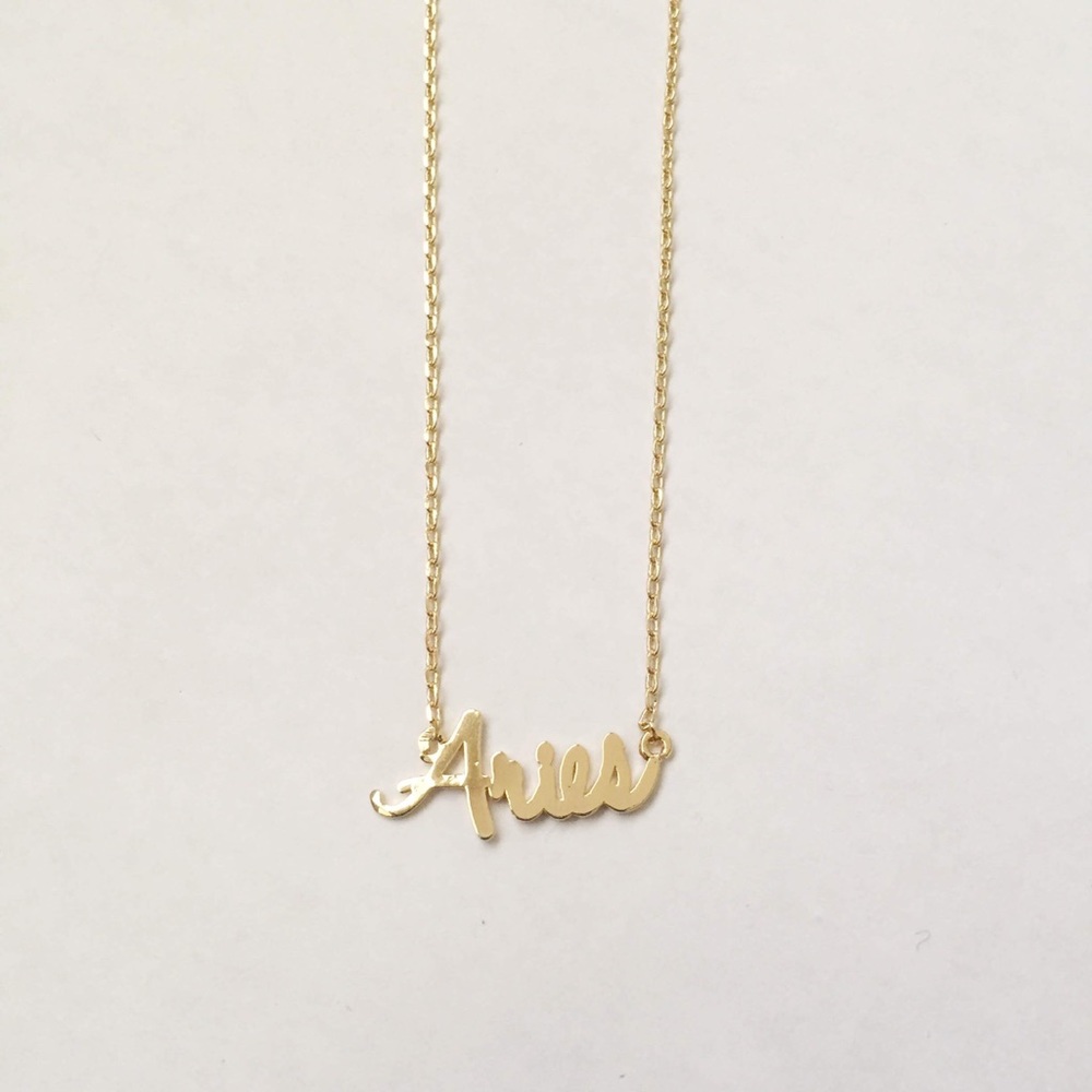 Gold Aries Necklace